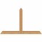 Ekena Millwork Portland Timber Gable Bracket, Western Red Cedar, 48"W x 30"H x 3 1/2"D x 3 1/2"F, 15/12 Pitch GBW048X30X0404POR00SWR - alternate 1